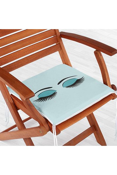 Realhomes Modern Eyelash Digital Printed Zippered Chair Cushion