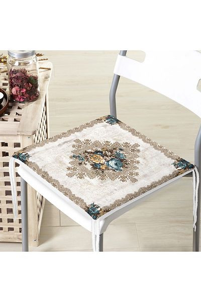Realhomes Ethnic Kilim Patterned Special Design Digital Printed Zippered Chair Cushion