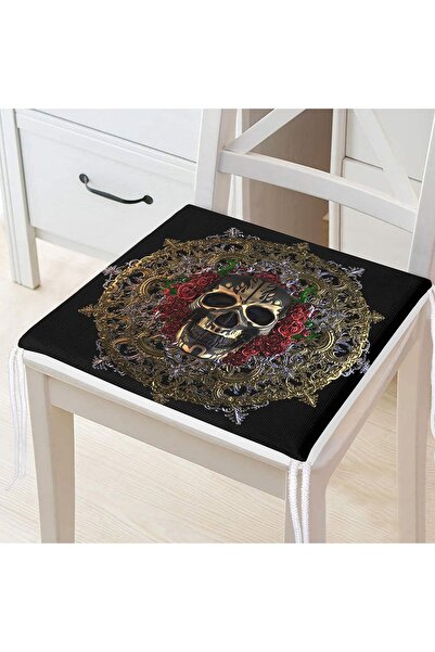 Realhomes Золота рамка з декоративною блискавкою та мотивом сухих голів троян...