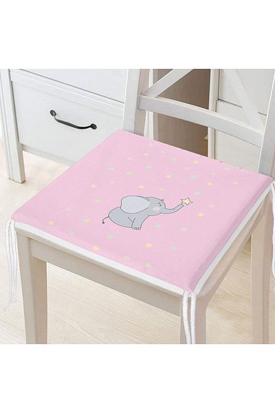 Realhomes Pink Floor Cute Elephant Baby Shower Design Camera Copiilor Perna scaun cu fermoar