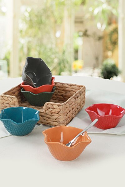 Keramika Mix Parlak Roma Çerezlik  11 Cm 6 Adet