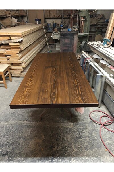 Bintaş Mobilya 80x150 Düz Kenar Doğal Kütük Masa Tablası