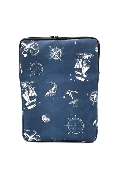 Differ Studio 15-15.6'' Inch Ocean Pattern Navy Blue Laptop/macbook/notebook/briefcase/bag