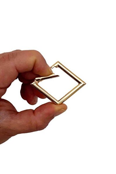 angel çanta aksesuar حلقة زنبركية مربعة 3.5 × 5.5 سم لون ذهبي فاتح