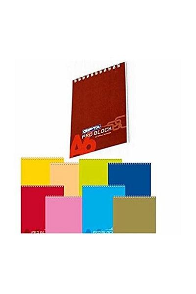 Gıpta Pro Block Spiral Cardboard Cover Memo Pad (a6)-40 Sheets ( Checkered) (stand)