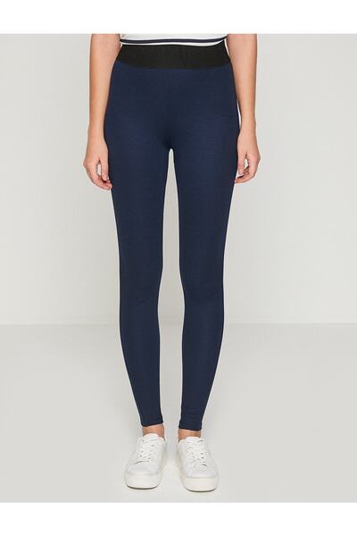 Koton Women's Navy Blue Tights 8YAK46269IK