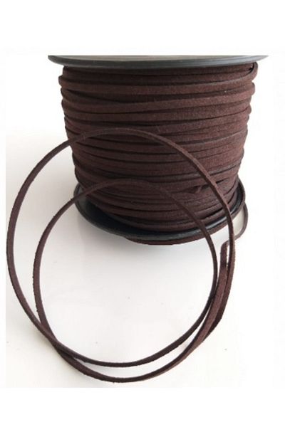 angel çanta aksesuar Nubuck Leather Rope Dark Brown No:17