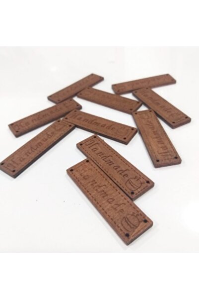 angel çanta aksesuar علامة خشبية مقاس 1.8x6.2 سم قطعة واحدة رقم:1