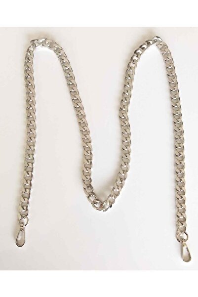 angel çanta aksesuar سلسلة حقيبة كلاسيكية فضية اللون مع خطاف