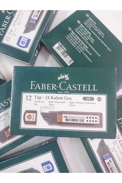 Faber Castell Kalem Ucu-Faber-Fastell 60mm 2b 0,5 Kalem Ucu -12 Adet