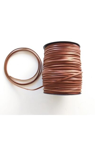 angel çanta aksesuar لون أسمر جلد حقيقي 3 مم حبل متر