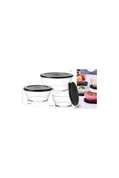Tupperware Royal Series Serving and Storage Container Set of 3 1.3l-990ml-610ml