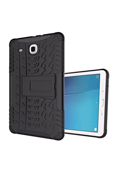 Smart Tech Galaxy Tab T560 9,6 Inç Uyumlu  Standlı Tank Tablet Kılıfı Özel Zırh