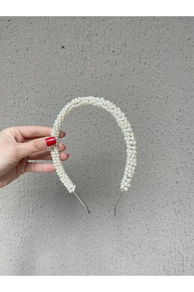 Pearly Handmade Coroană albă perlă abundentă Nuntă-henna-logodna-eveniment-Accesoriu special pentru păr pentru ziua