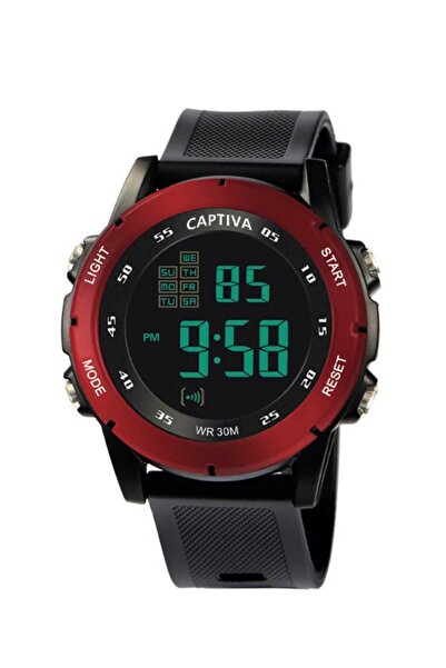 captiva Digital 30 Mt Water Resistant Sports Children's Wristwatch