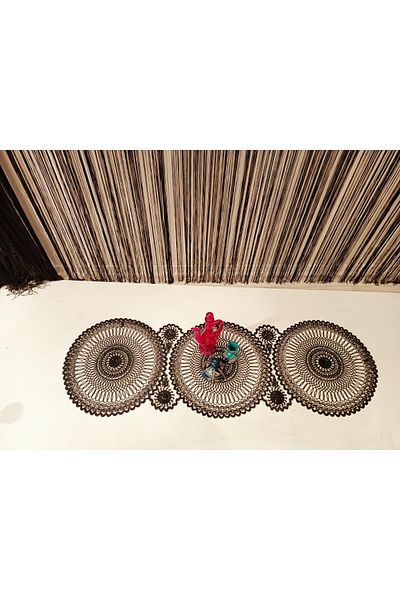 Kardelen 37x110cm Husă pentru masă de cafea pentru sufragerie tricotată cu cablu, cârpă de masă de bucătărie / Alerg / Ranir