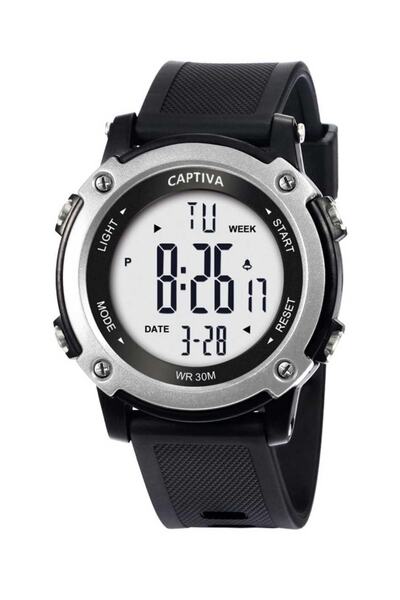 captiva Digital 30 Mt Water Resistant Sports Children's Wristwatch