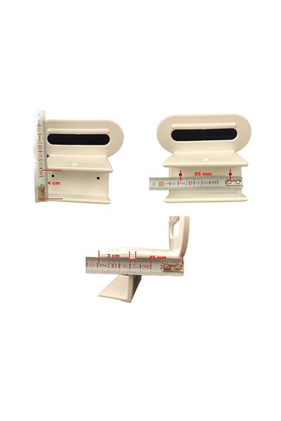 The Zey Gen Base Handle Base Bed Holder Plastic Handle Base Holder - White Color - 40 mm Single Piece