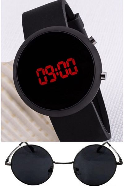 pullmarkt Children's Wristwatch + Children's Glasses - Set of 2