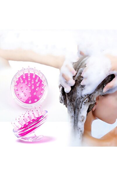 Anadolu Saray Çarşısı Silikon Kafa Masajı Saç Yıkama Fırçası Fırçası | Saç Derisine Masaj Yapan Şampuan Tarağı Duş Fırçası