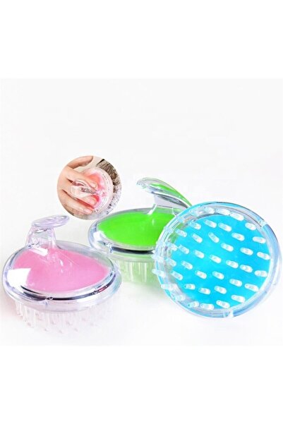 Anadolu Saray Çarşısı Silikon Kafa Masajı Saç Yıkama Fırçası Fırçası | Saç Derisine Masaj Yapan Şampuan Tarağı Duş Fırçası