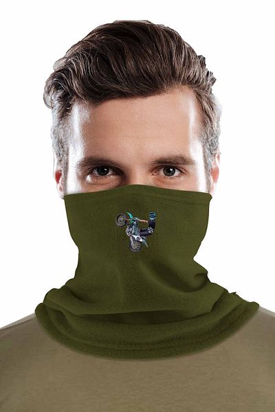herotasarım Γιακάς λαιμού Winter Biker Printed Fleece - Bll2545
