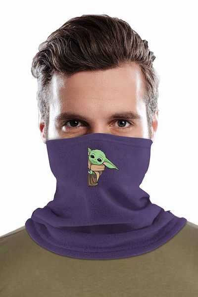 herotasarım Star Wars Master Yoda Printed Winter Fleece Neck Collar - Bll3421