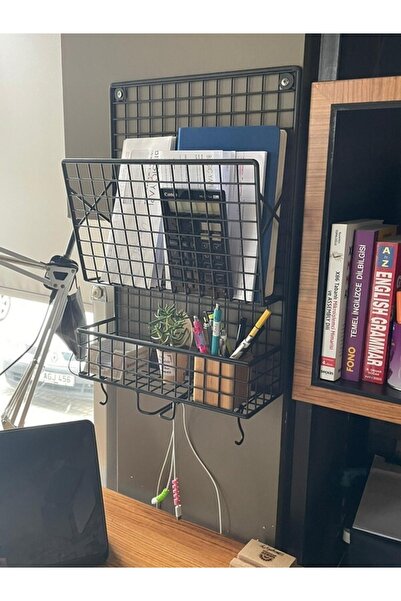 GO DEKOR Dekoratif X Çok Amaçlı Yeni Model Kablo Ve 2li Kanca Askılı Dergilik...