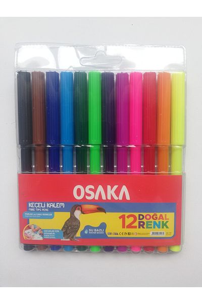Osaka 12 Natural Colors Water Based Felt Tip Pen