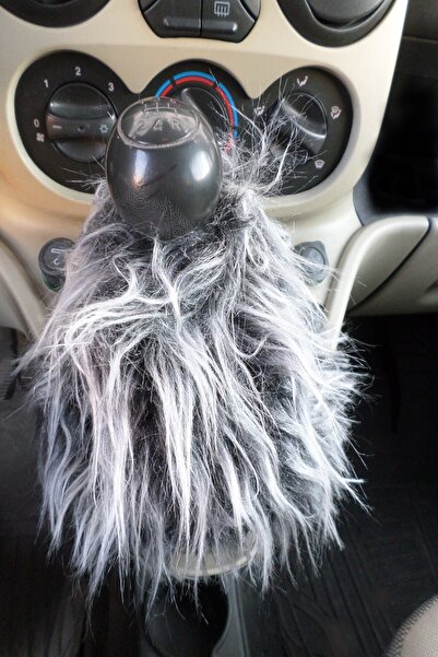 Işır Gear Shift Ornament, Gear Shift Plush Grey-black