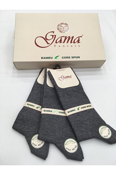 Gama Çorap 3 броя тънки летни мъжки чорапи от бамбук, 100% естествени, без найлон