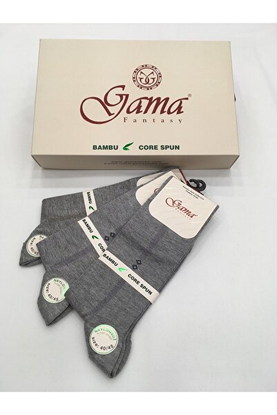 Gama Çorap 3 броя тънки летни мъжки чорапи от бамбук, 100% естествени, без найлон, с шарки