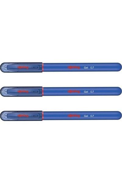 Rotring 0.7 Gel Ink Pen Set of 3 Blue