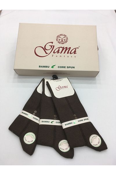 Gama Çorap 3 τεμάχια μπαμπού 100% φυσικές λεπτές καλοκαιρινές ανδρικές κάλτσες χωρίς νάιλον