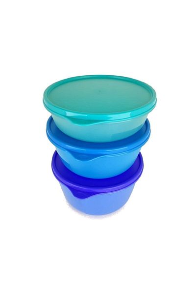 Tupperware Miracle Candies Blue Set of 3