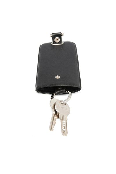 Tergan Black Leather Unisex Keychain 00233a97
