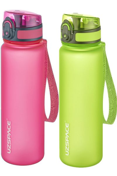 Uzspace Set of 2 500ml Tritan Water Bottle