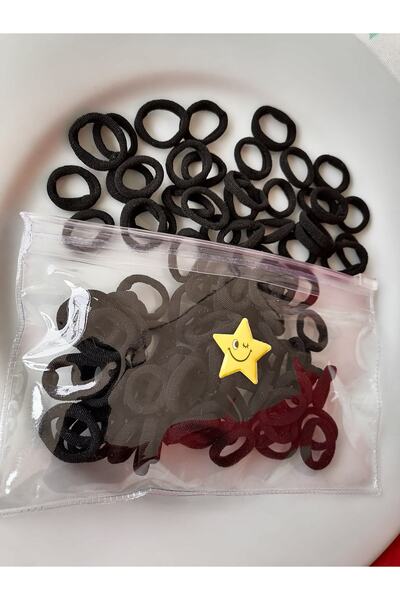 AlkazanAnkara 50 черни щипки за кърпи с торбички