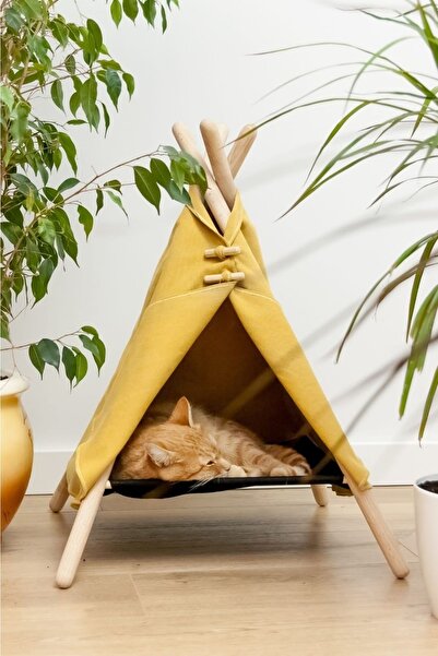 emek hasır Kedi Evi ,kedi Barınağı,kedi Yatağı Sarı