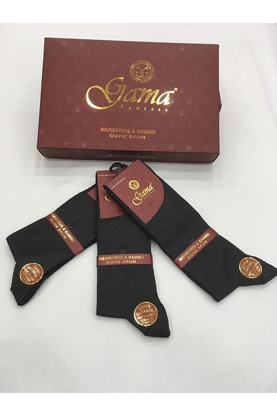 Gama Çorap 3 τεμάχια Mercerized + Bamboo Blended 100% Natural Nylon Λεπτές καλοκαιρινές ανδρικές κάλτσες