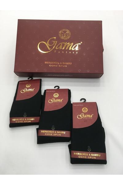 Gama Çorap 3 части мерсеризирани + бамбук, 100% без естествен найлон, тънки летни мъжки чорапи
