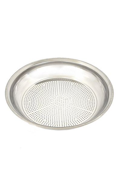 bimbambom Metal Pasta Strainer 33 Cm, Tomato Pasta Colander, Strainer