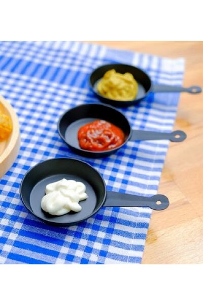 Bestofhome Metal Spoon Three Piece Sauce Bowl Set