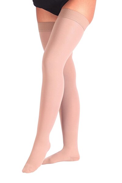 Ankaflex Diz Üstü Çorabı Ten Toprak Rengi Çorap Case Burnu Kapalı Orta Basınç...
