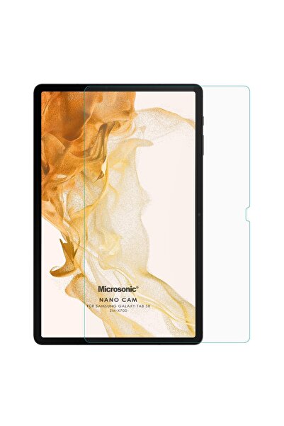 Microsonic Samsung Galaxy Tab S8 X700 Uyumlu Nano Glass Cam Ekran Koruyucu