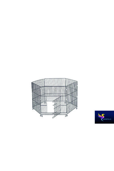 ARSPOLO Köpek Kedi Tavşan Oyun Alanı Metal Çit 67/63 Cm