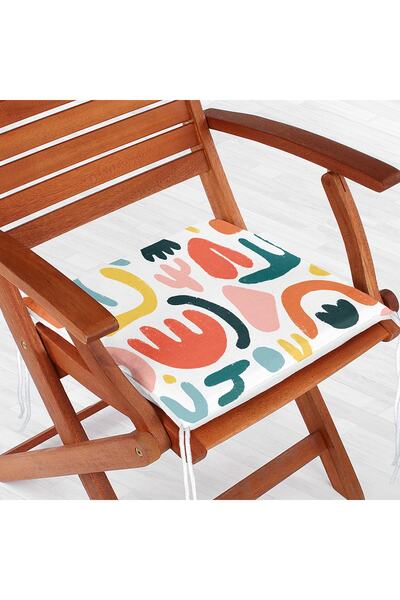 Realhomes Beyaz Zemin Üzerinde Geometrik Desenli Dijital Baskılı Modern Fermu...