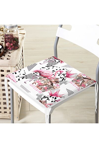 Realhomes Стілець з мотивом фламінго на тему бджолиного стільника з блискавкою