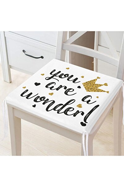 Realhomes Цифровий друк із блискучим написом на чохлі для стільця на блискавці