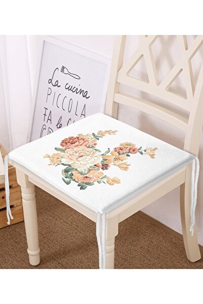 Realhomes Сучасна подушка для стільця з цифровим принтом у вигляді троянди та...